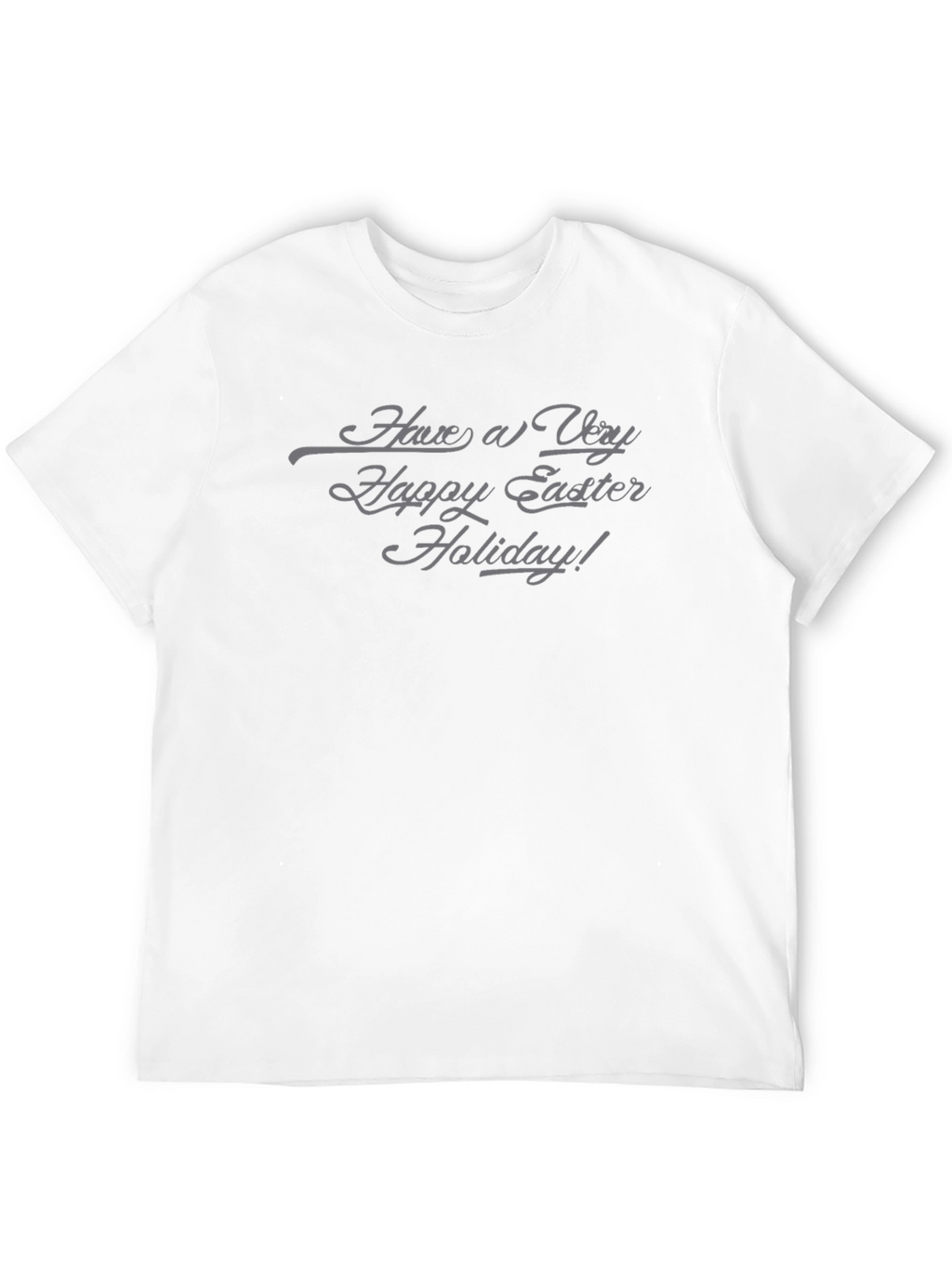 Easter Holiday Black Crew Neck T-Shirt