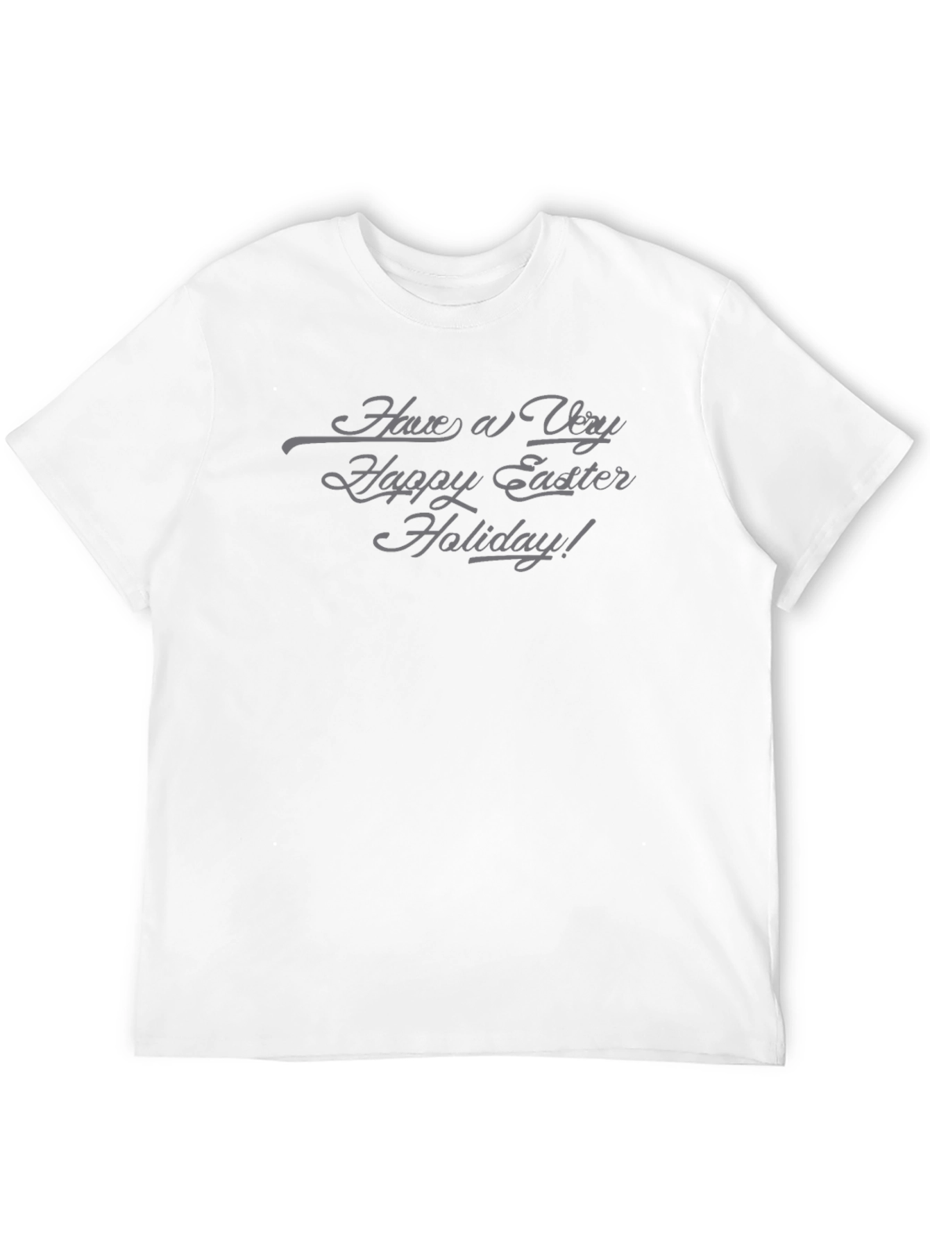 Easter Holiday Black Crew Neck T-Shirt