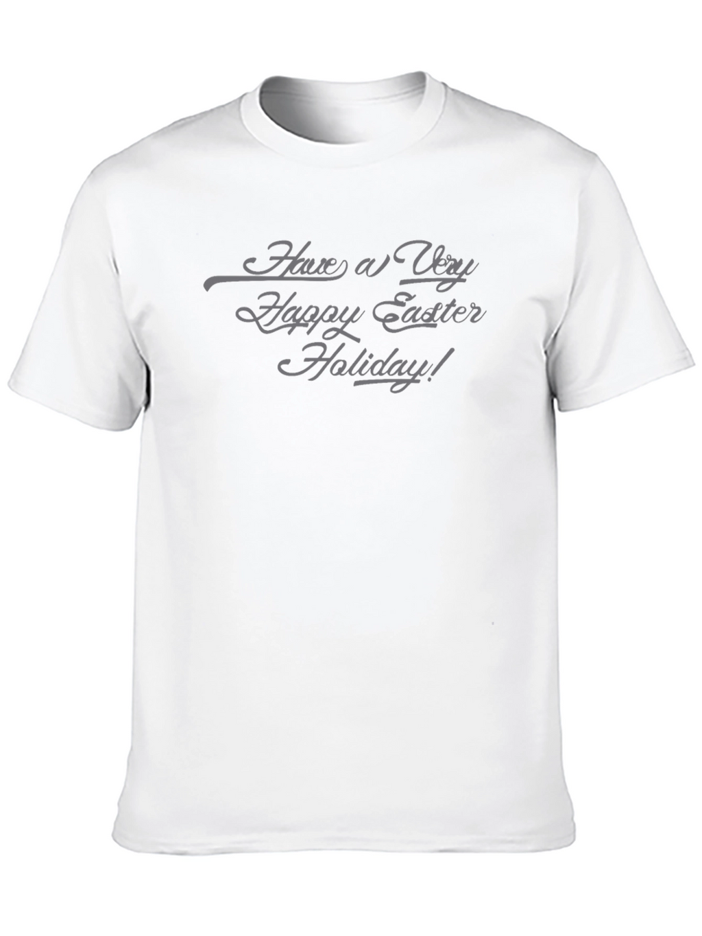 Easter Holiday Black Crew Neck T-Shirt
