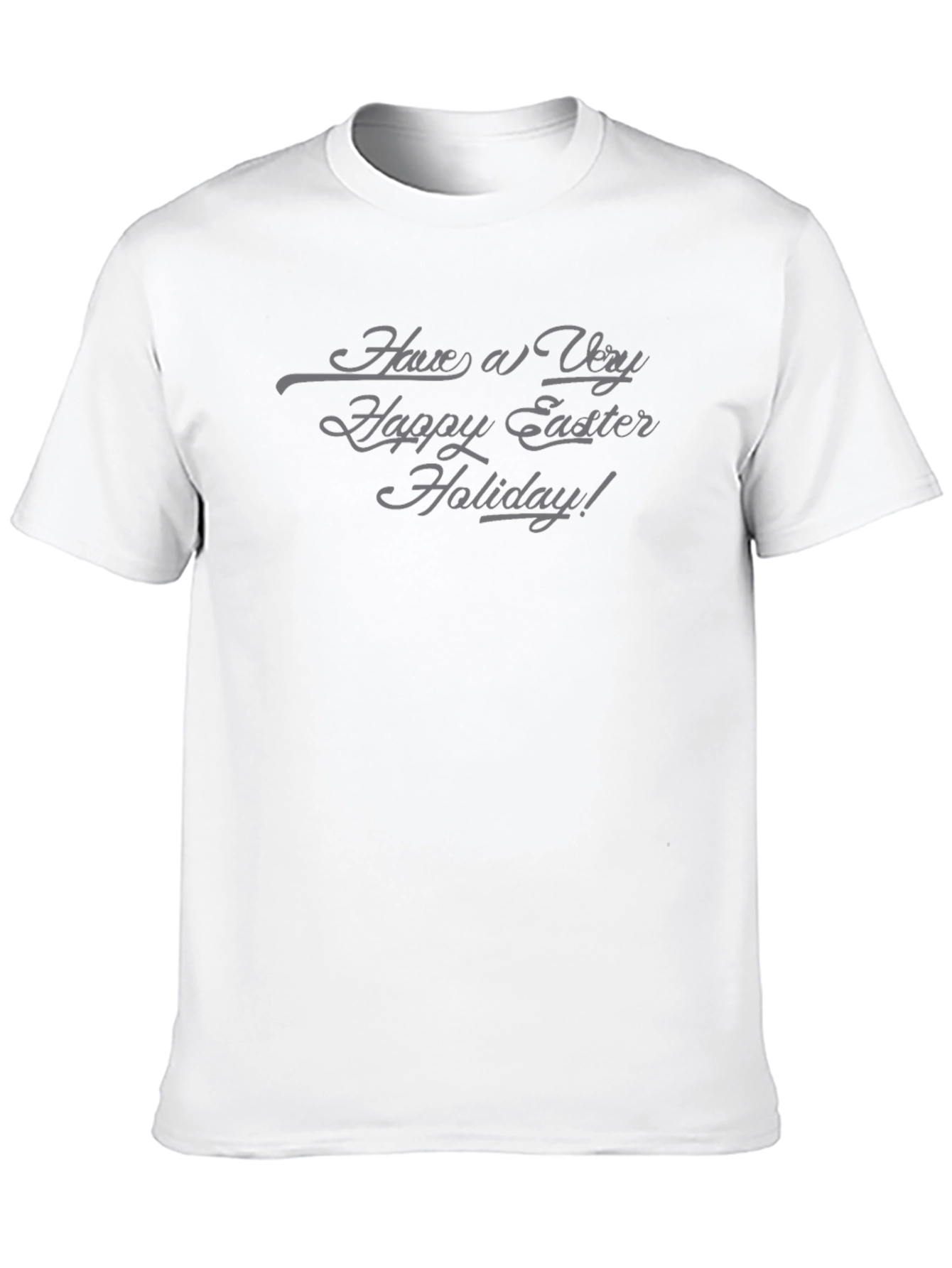 Easter Holiday Black Crew Neck T-Shirt