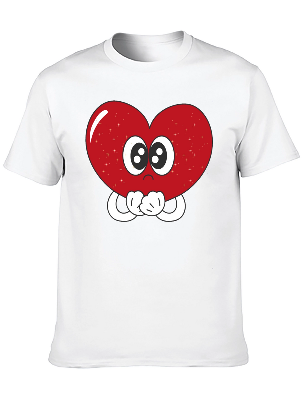 Heart Eyes T-Shirt - Cute Cartoon Love Graphic Tee