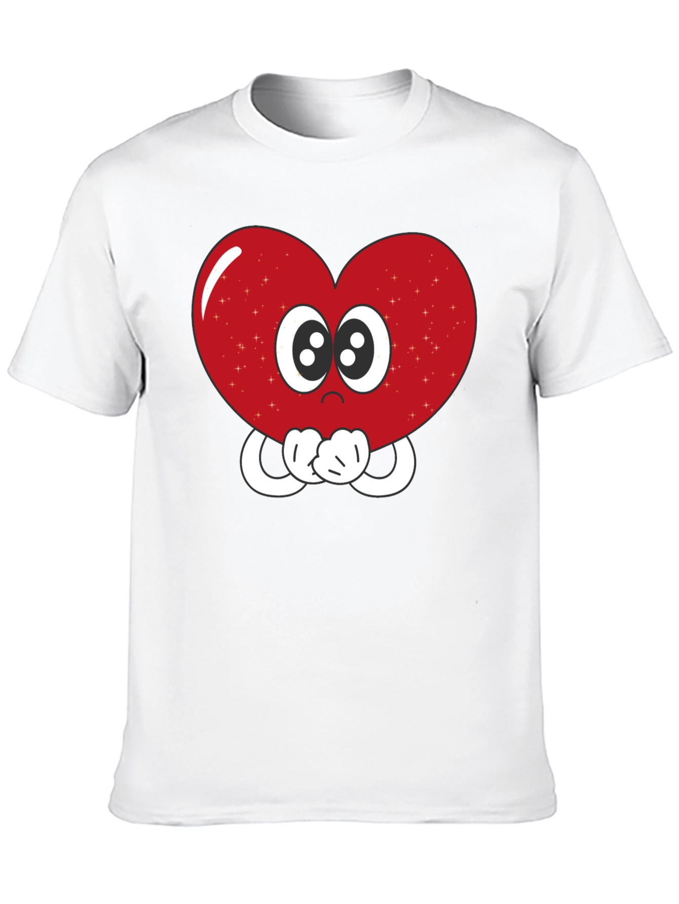 Heart Eyes T-Shirt - Cute Cartoon Love Graphic Tee
