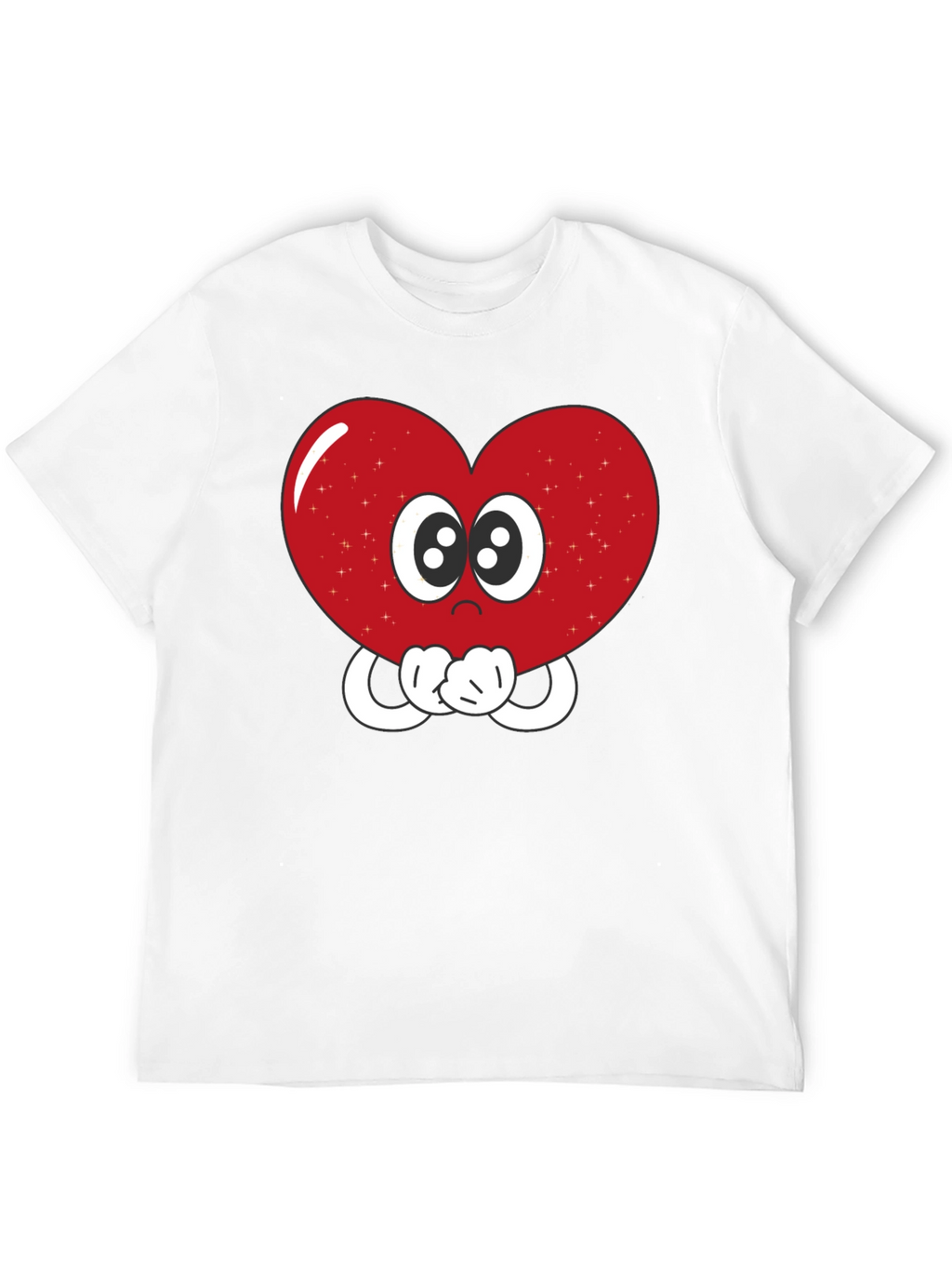 Heart Eyes T-Shirt - Cute Cartoon Love Graphic Tee