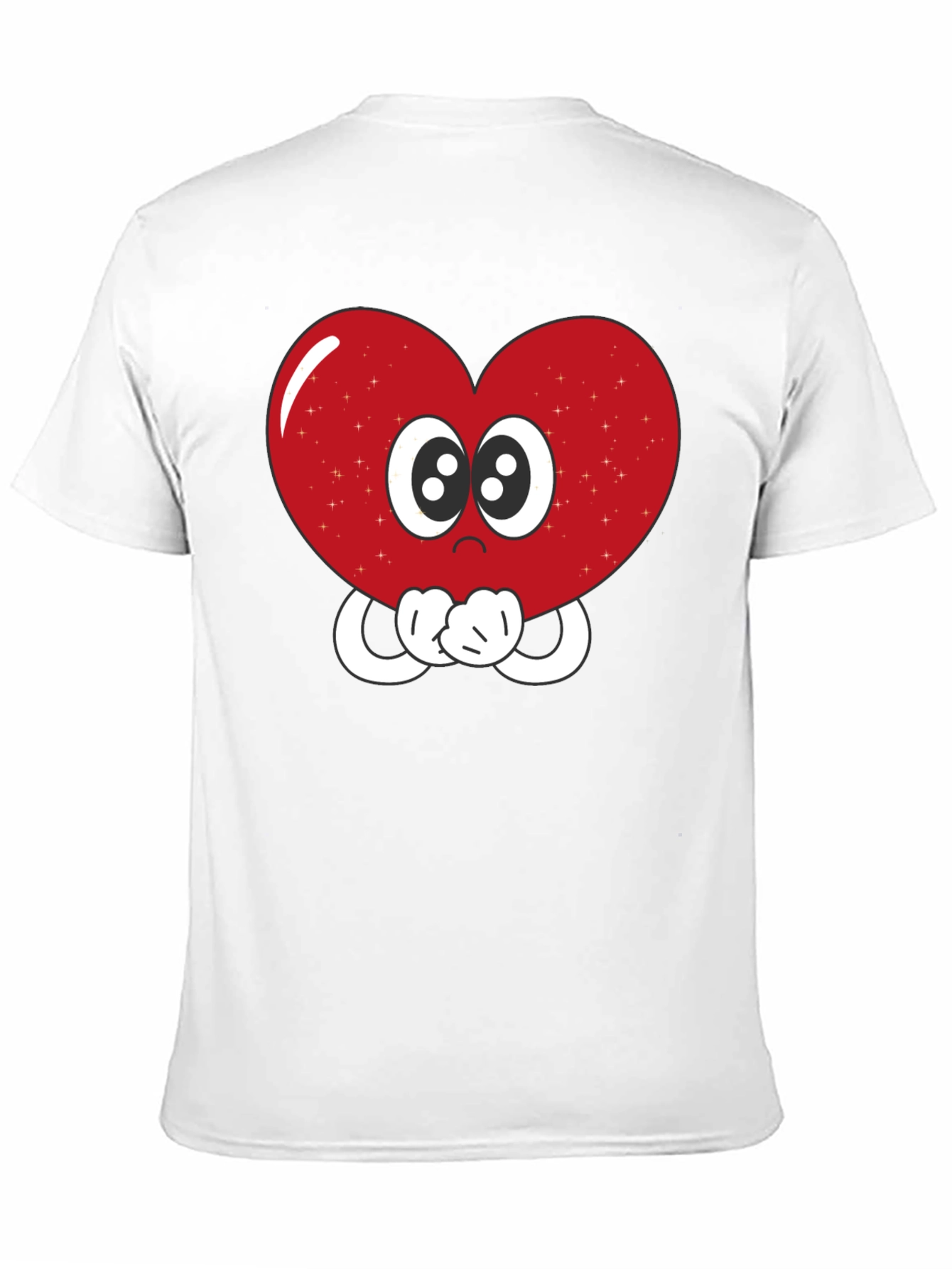 Heart Eyes T-Shirt - Cute Cartoon Love Graphic Tee