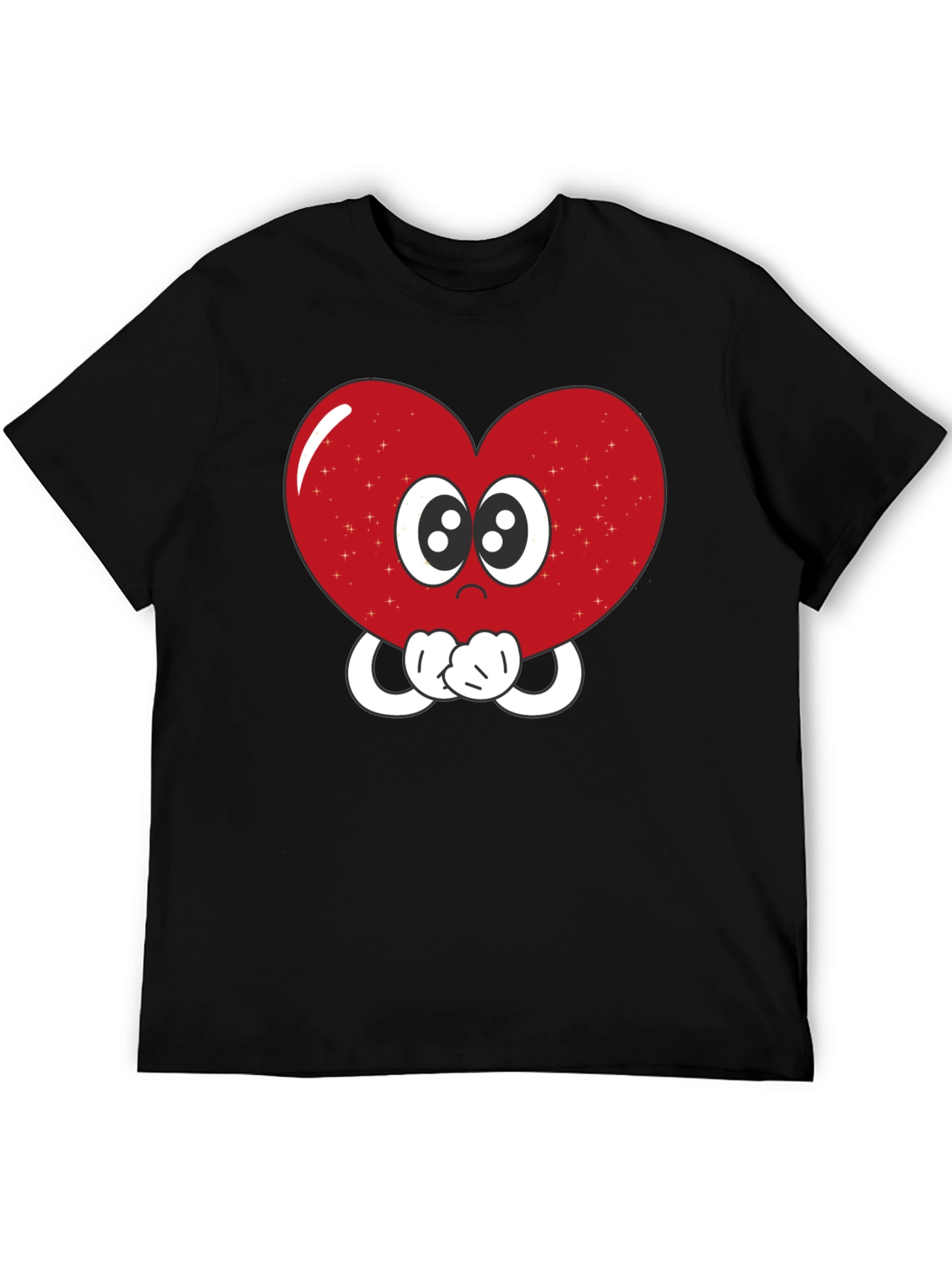 Heart Eyes T-Shirt - Cute Cartoon Love Graphic Tee