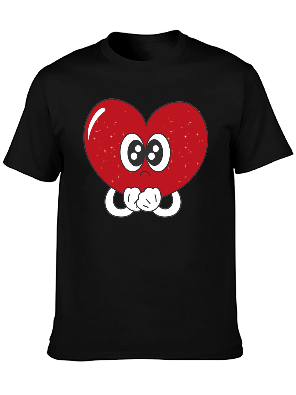 Heart Eyes T-Shirt - Cute Cartoon Love Graphic Tee