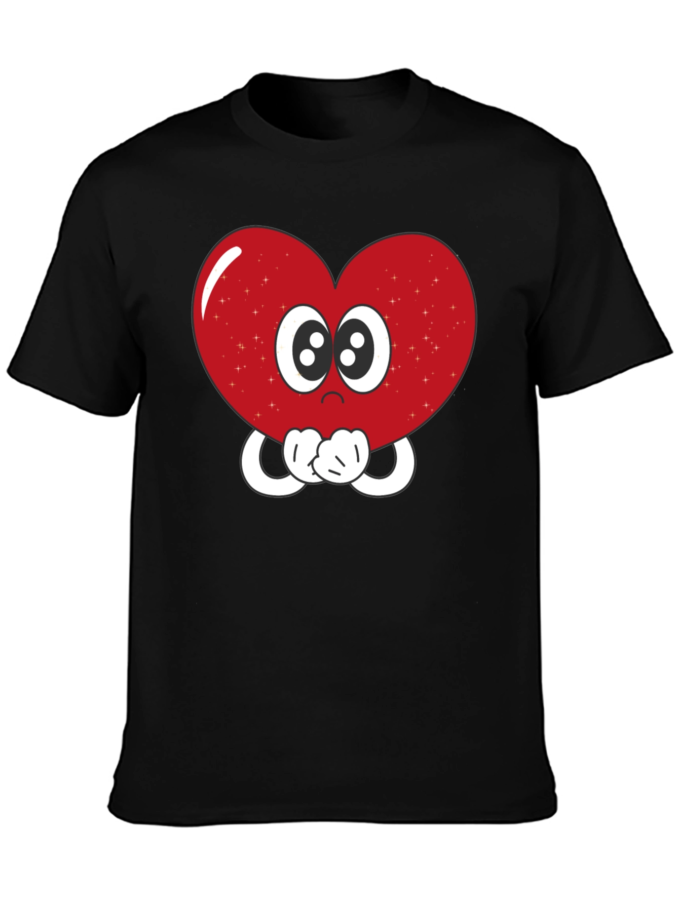 Heart Eyes T-Shirt - Cute Cartoon Love Graphic Tee
