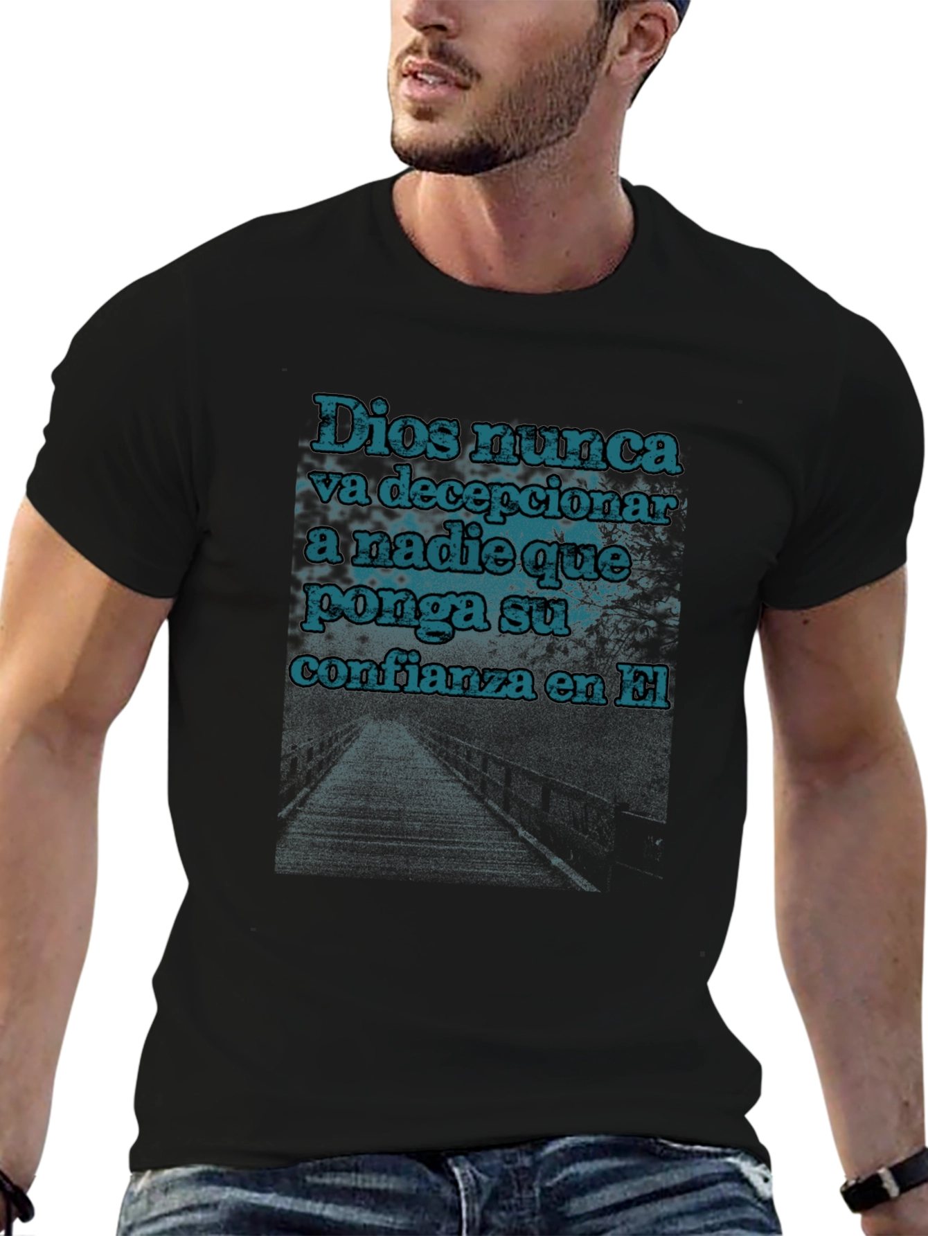 Faithful T-Shirt: Dios Nunca Design