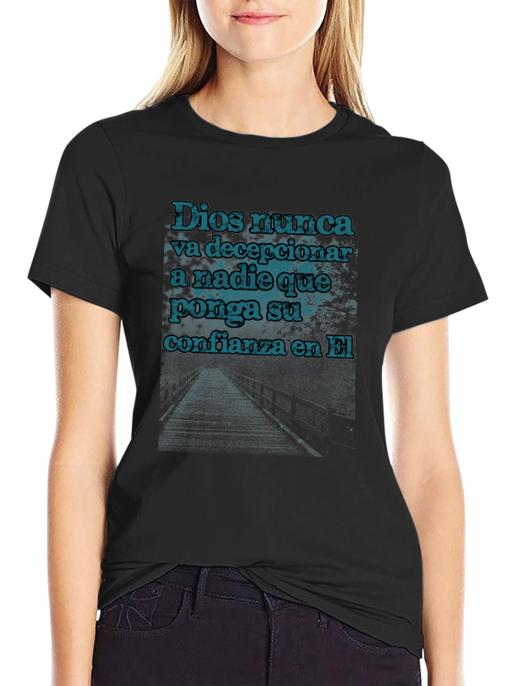 Faithful T-Shirt: Dios Nunca Design