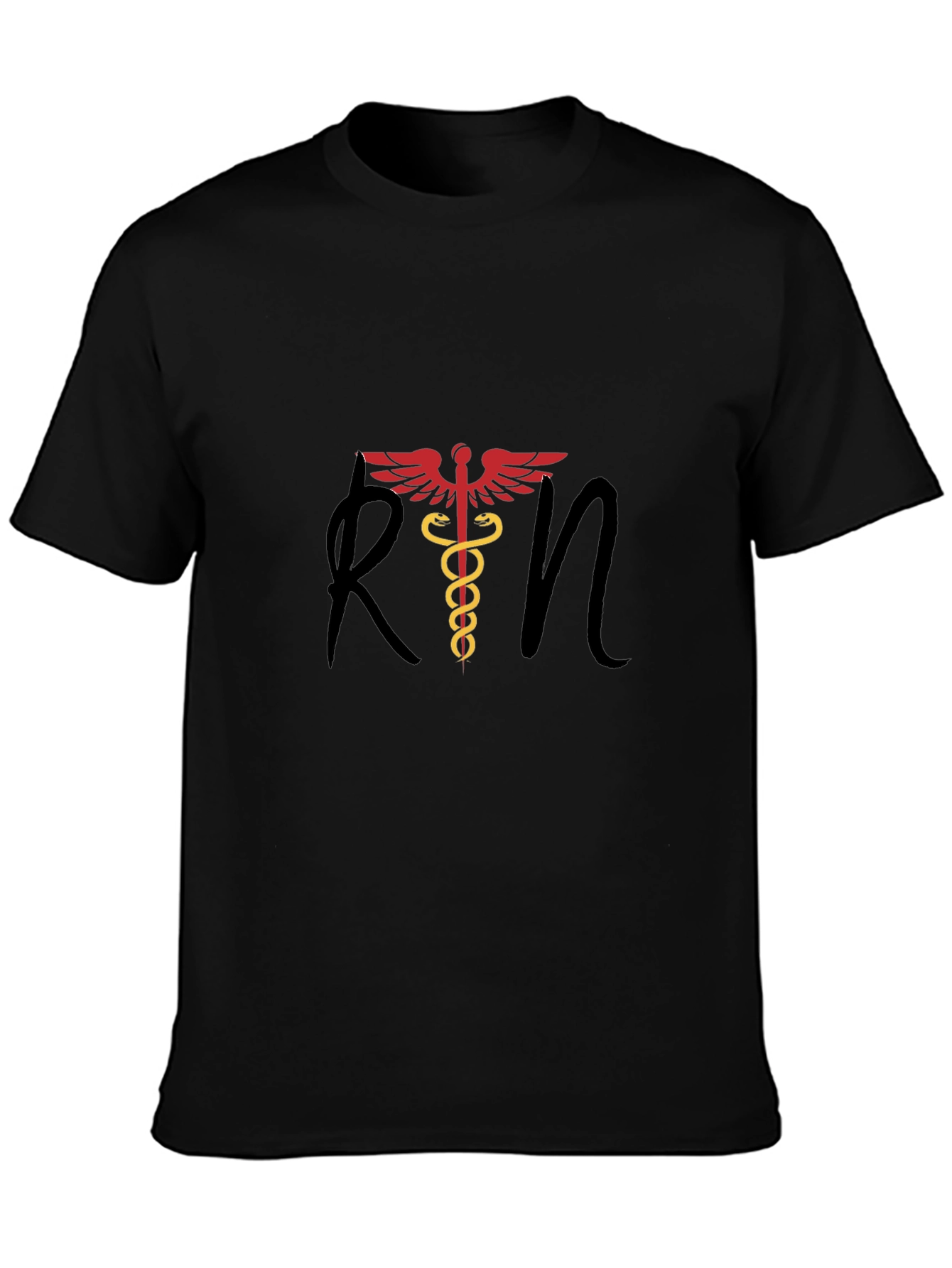 RN Caduceus Graphic Tee - Medical Professional T-Shirt