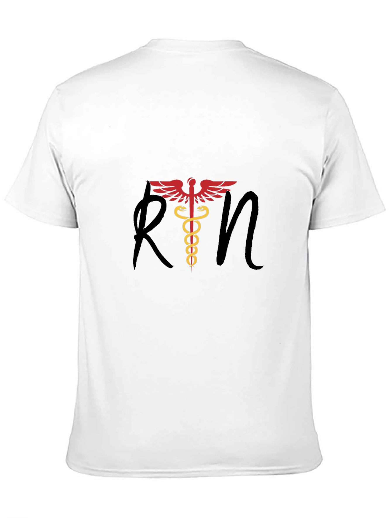 RN Caduceus Graphic Tee - Medical Professional T-Shirt