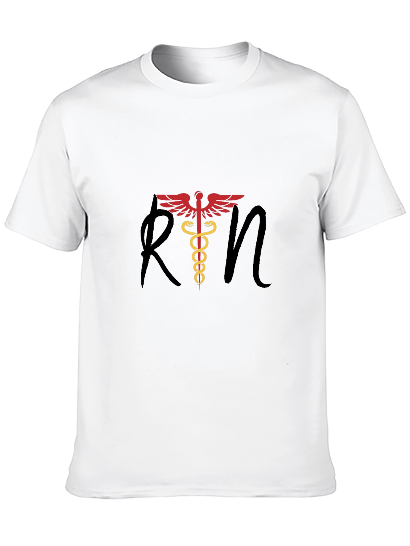 RN Caduceus Graphic Tee - Medical Professional T-Shirt