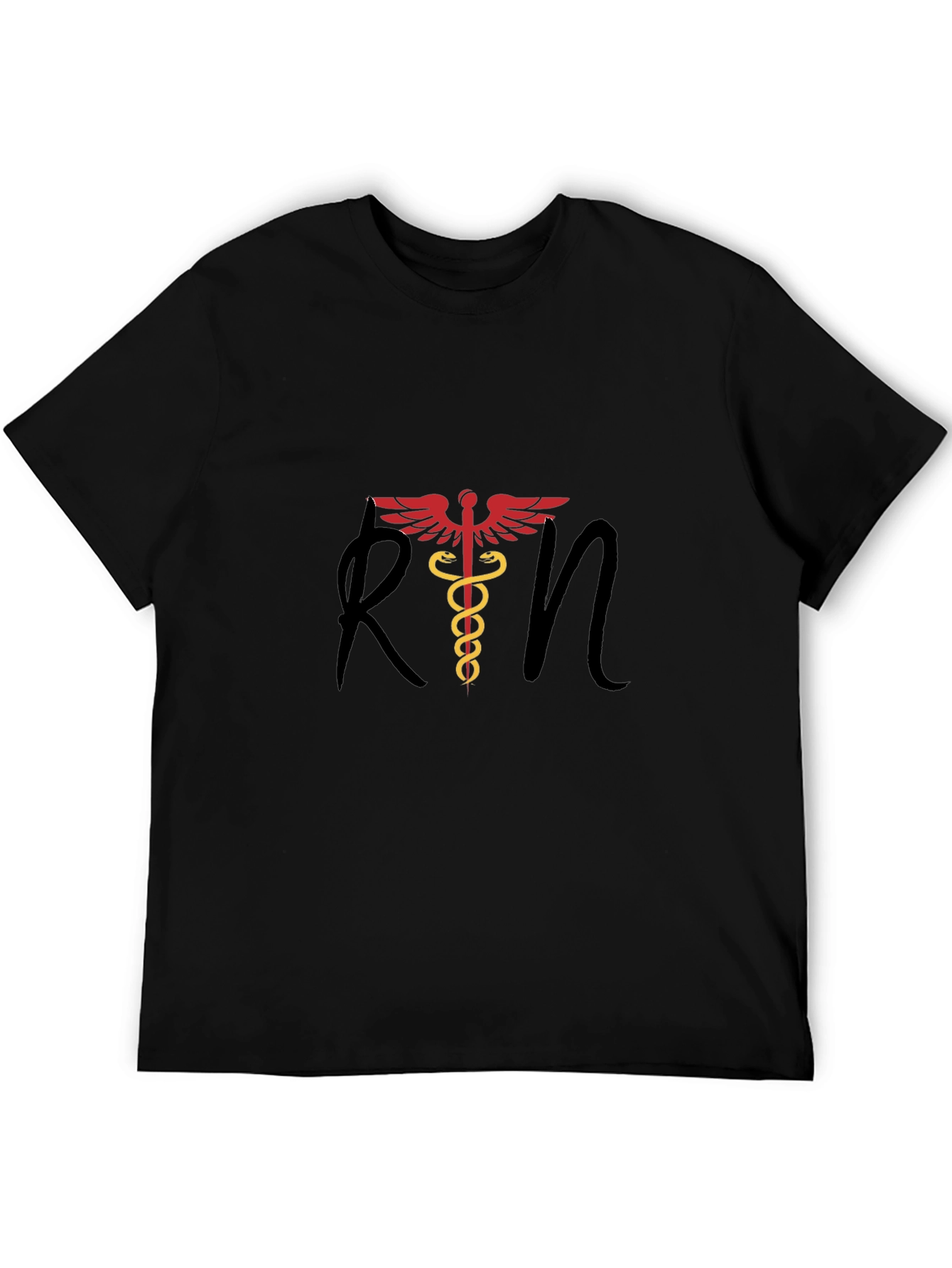 RN Caduceus Graphic Tee - Medical Professional T-Shirt