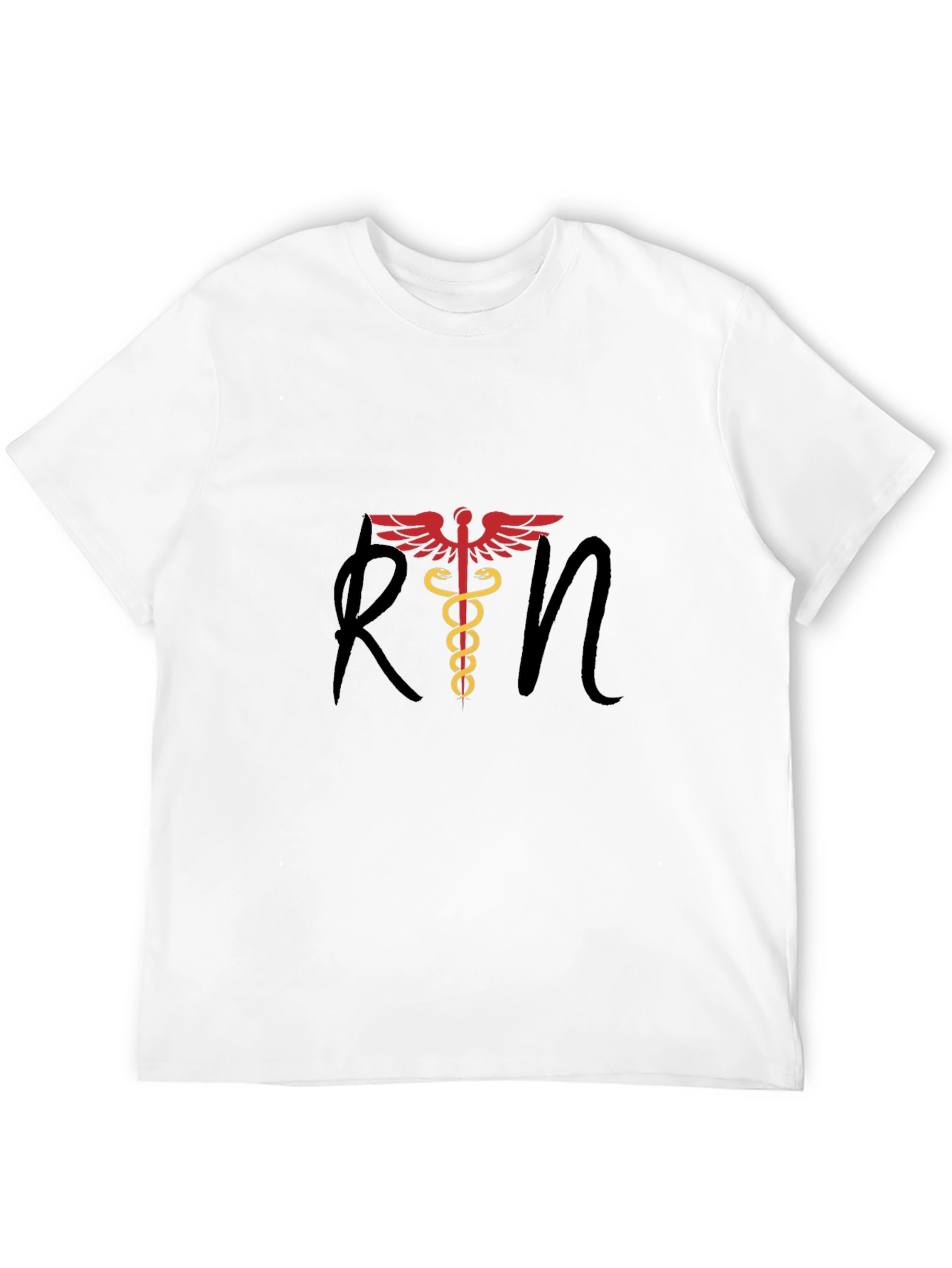 RN Caduceus Graphic Tee - Medical Professional T-Shirt