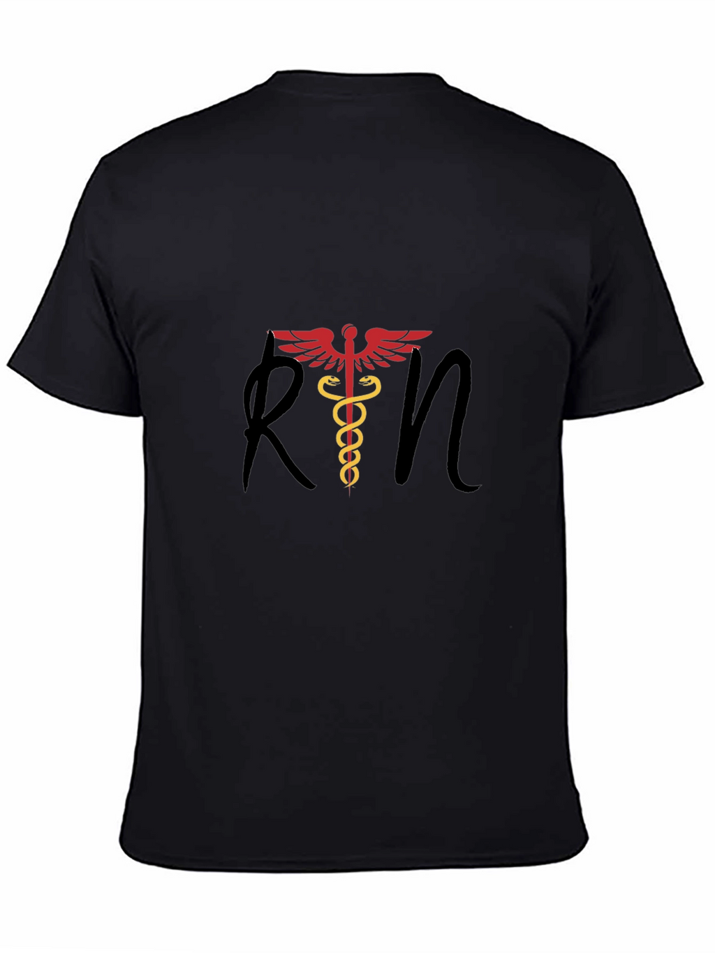 RN Caduceus Graphic Tee - Medical Professional T-Shirt
