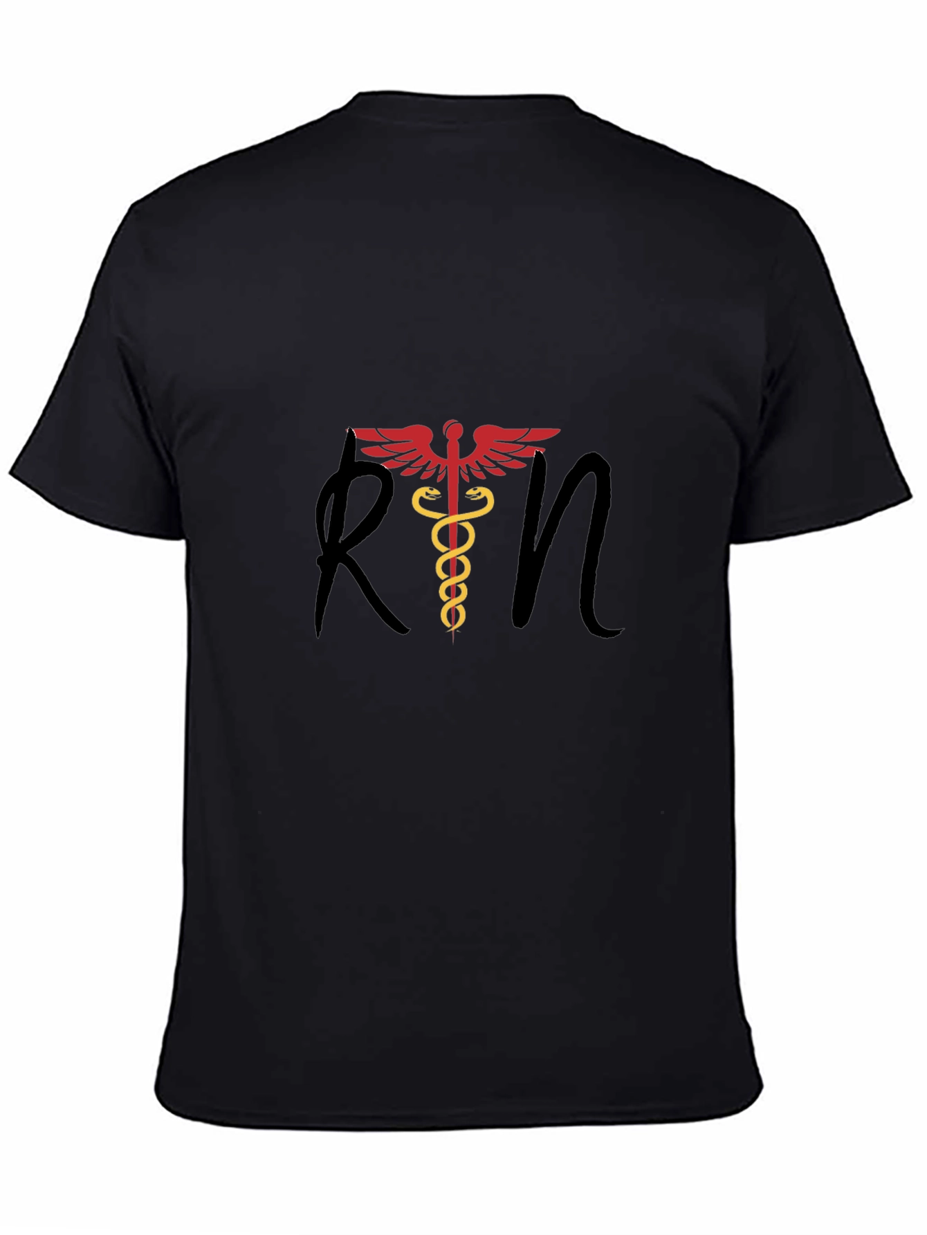 RN Caduceus Graphic Tee - Medical Professional T-Shirt