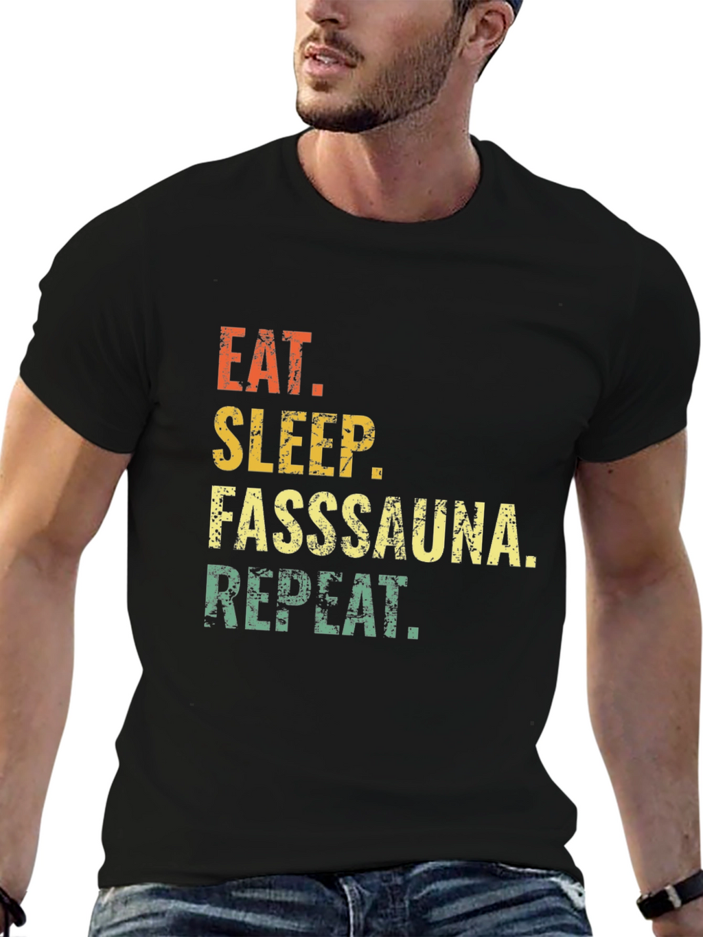 Eat Sleep Fasssauna Repeat T-Shirt