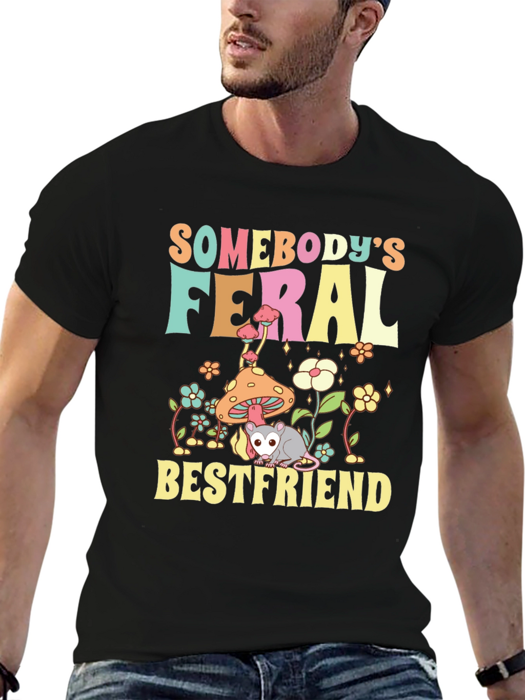 Feral Bestfriend Graphic Tee