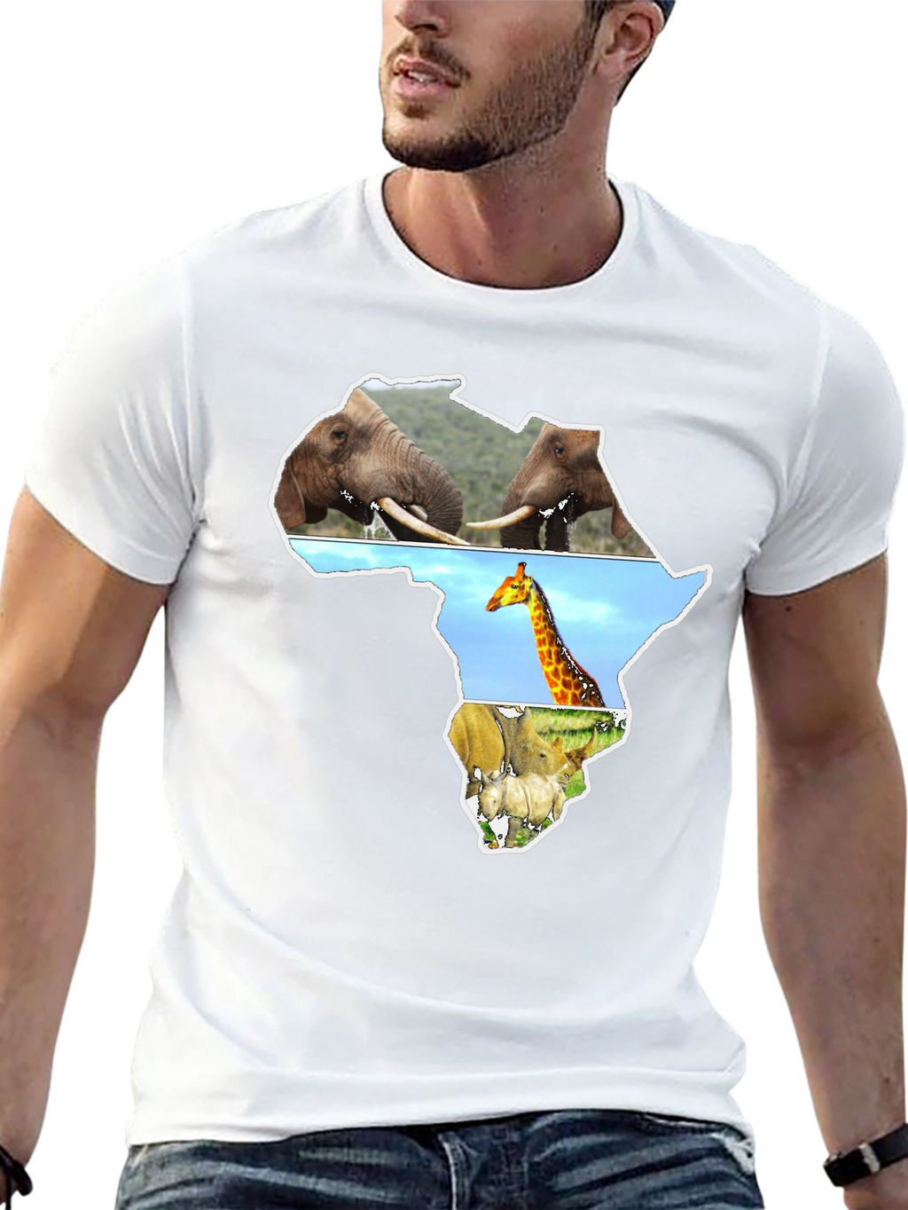 African Wildlife Silhouette T-Shirt