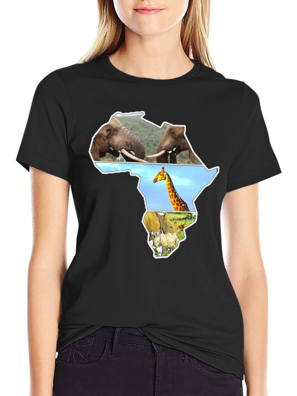African Wildlife Silhouette T-Shirt