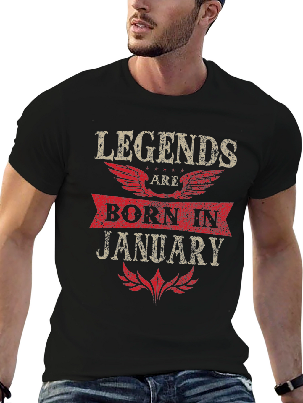Legends Born in January Graphic Tee