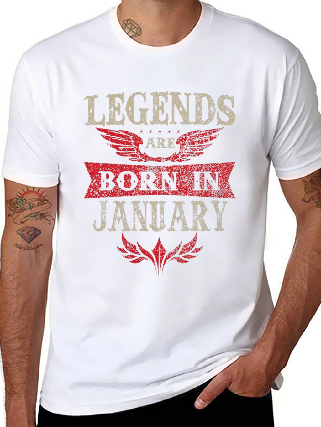 Legends Born in January Graphic Tee