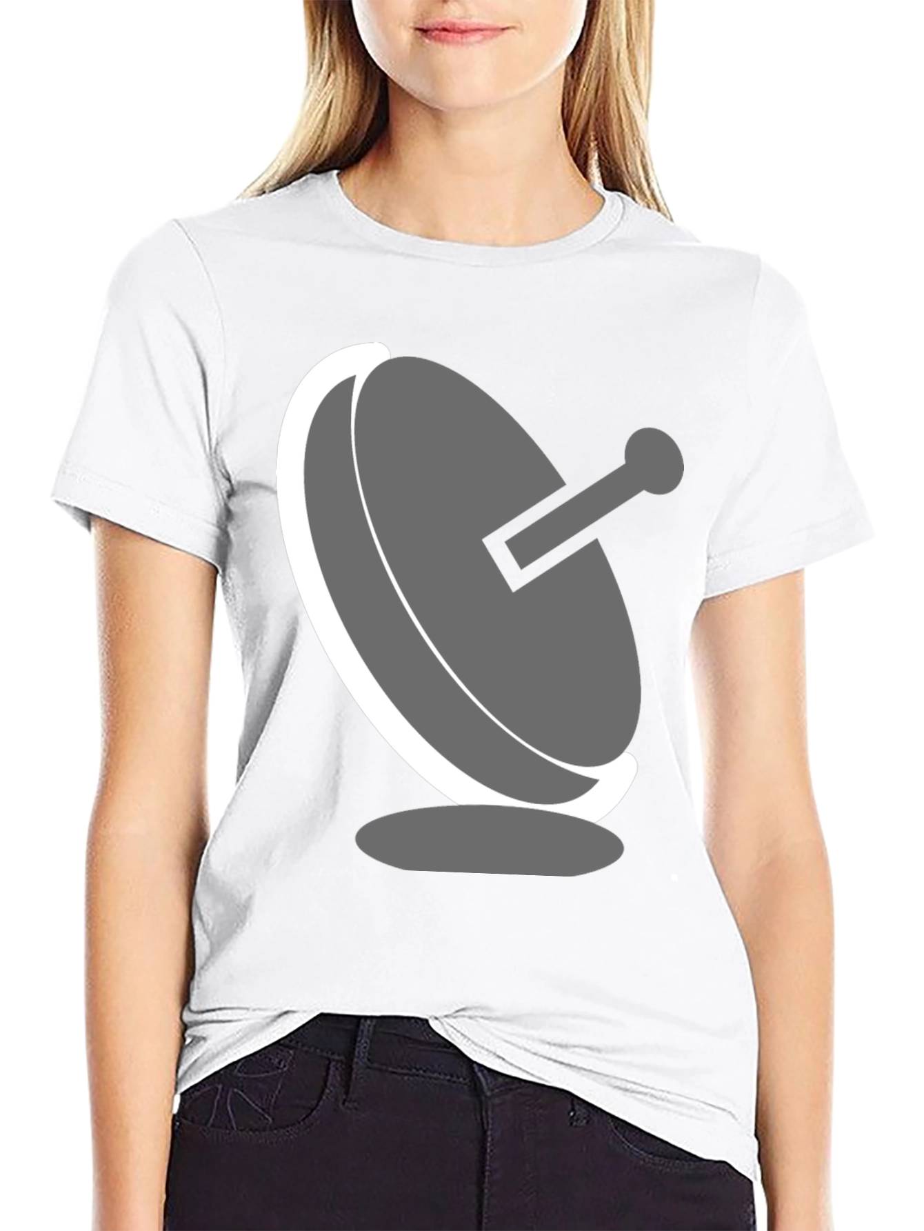 Satellite Dish Graphic T-Shirt - Modern Tech Tee