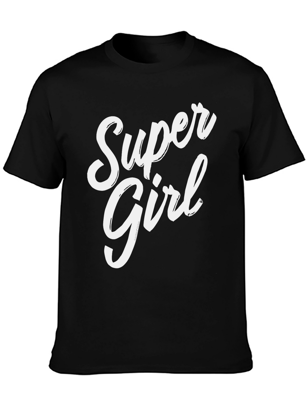 Super Girl Graphic Tee - Black
