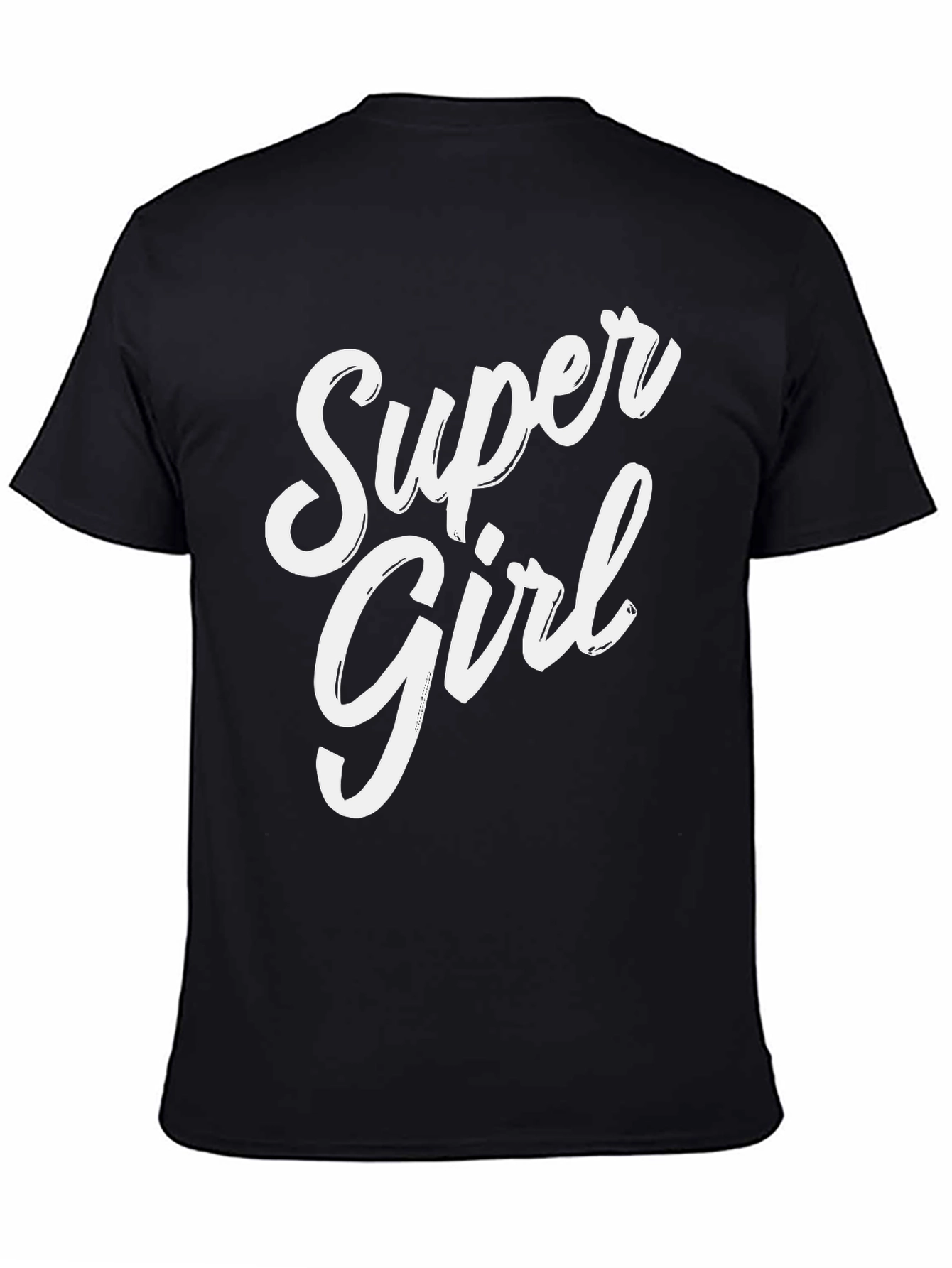 Super Girl Graphic Tee - Black