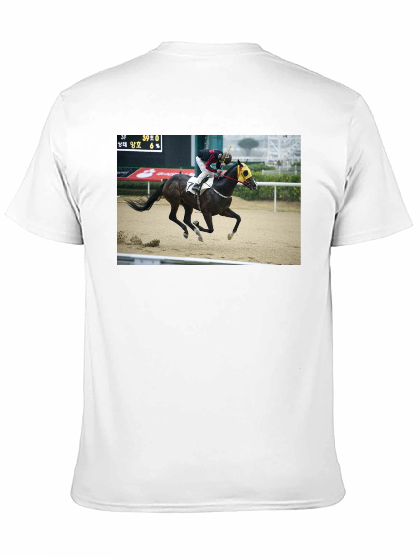 Horse Racing Graphic Tee - Black T-Shirt