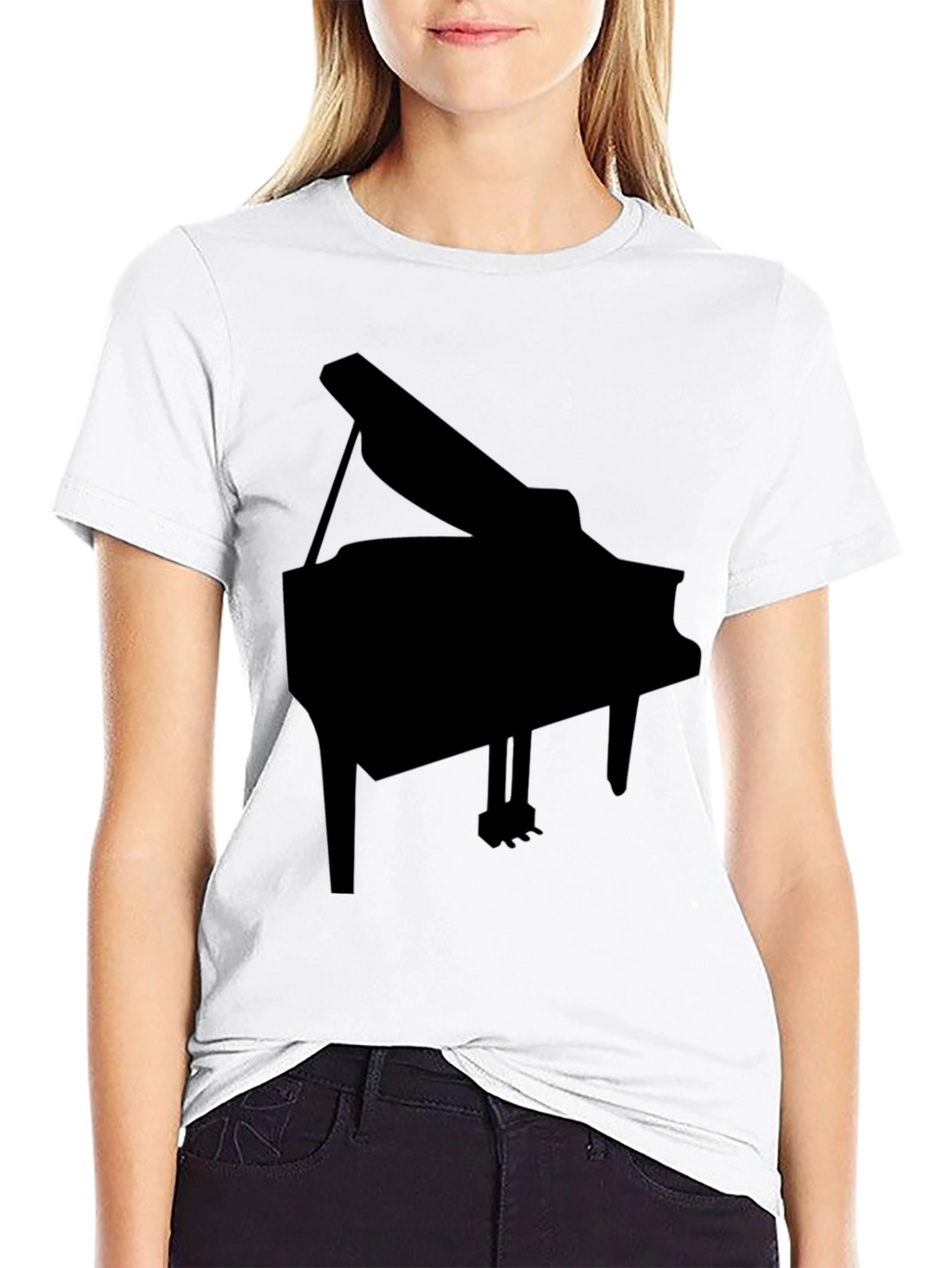 Grand Piano Graphic Tee - Black Classic Fit