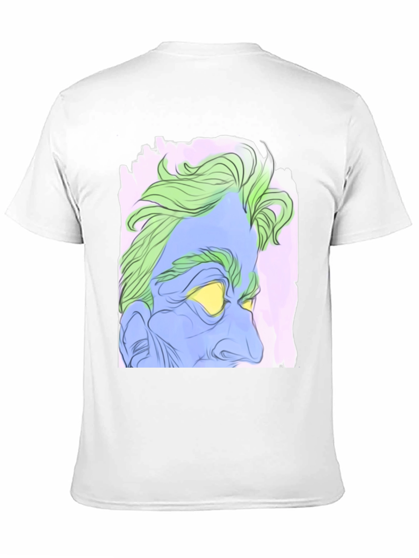 Abstract Hades Graphic Tee - Black Cotton Blend