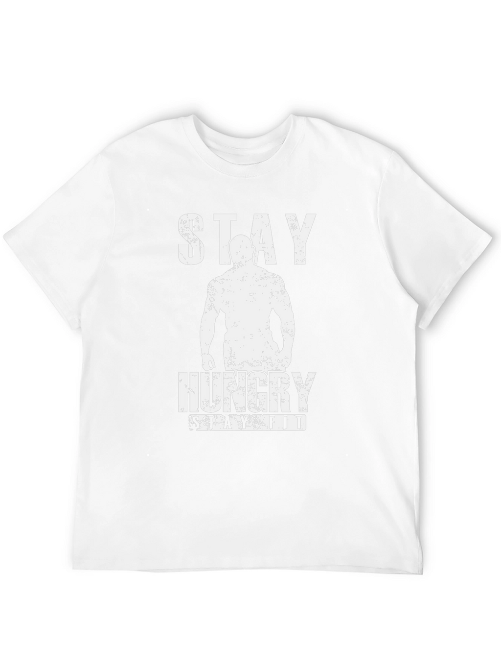Stay Hungry Stay Fit Black Graphic T-Shirt