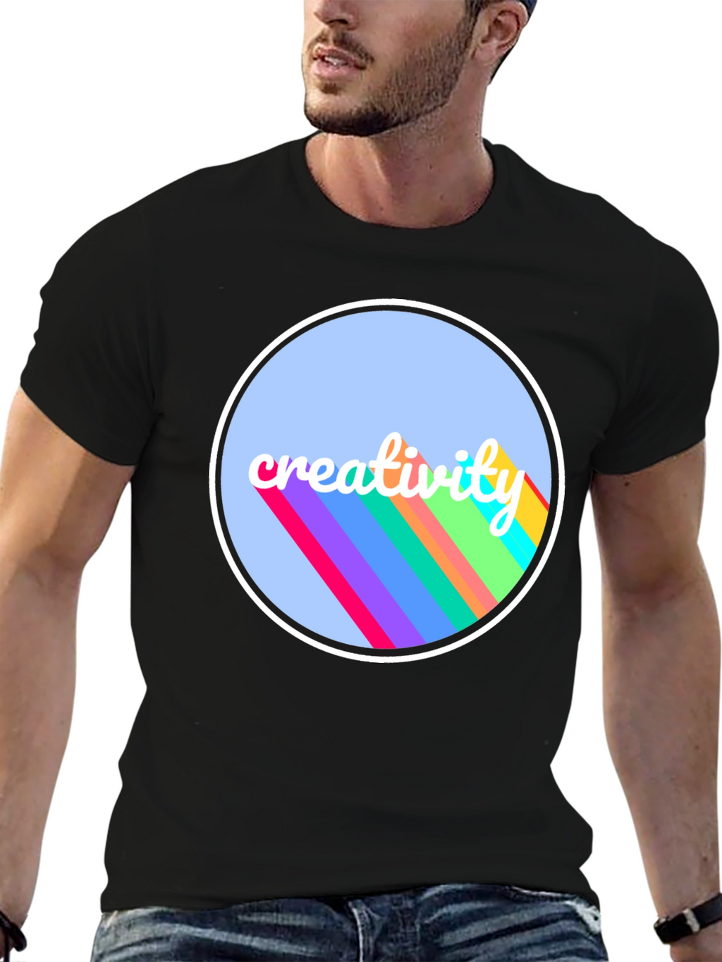 Creative Vibes Black T-Shirt