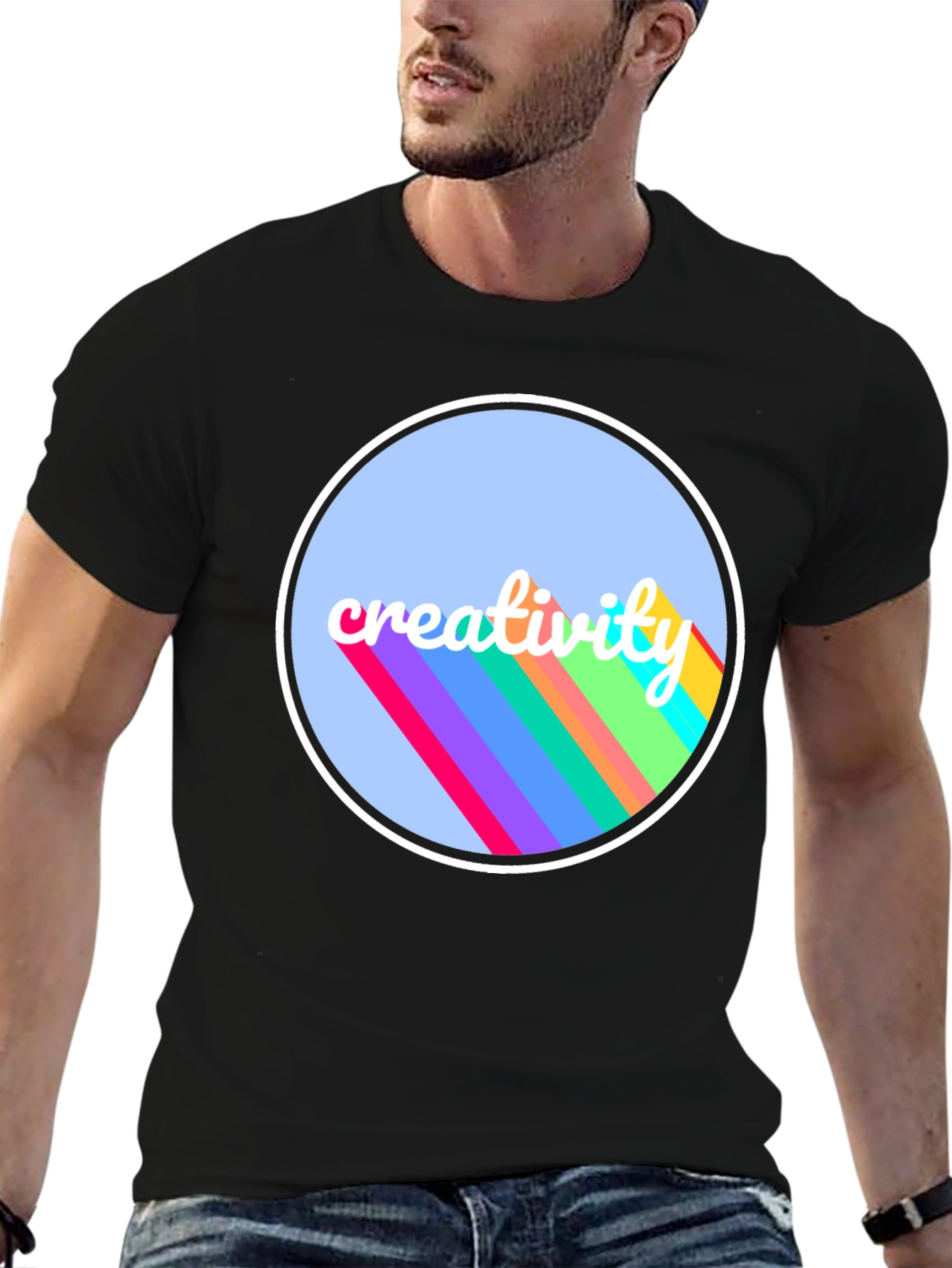 Creative Vibes Black T-Shirt