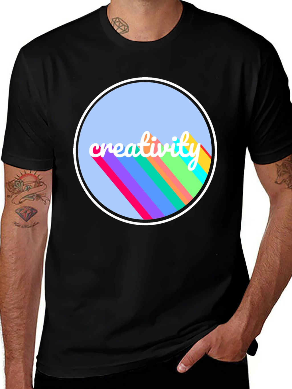 Creative Vibes Black T-Shirt