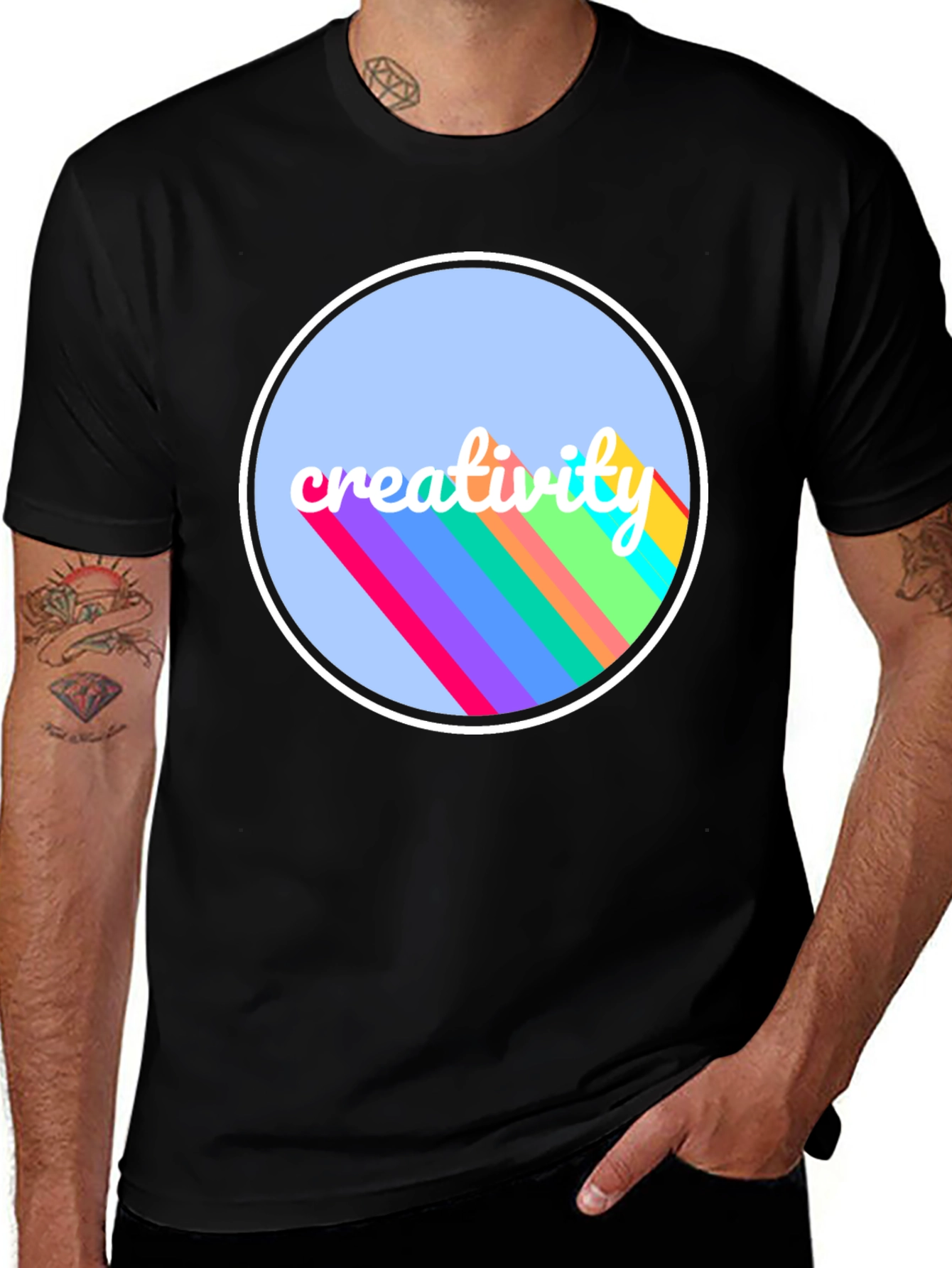 Creative Vibes Black T-Shirt