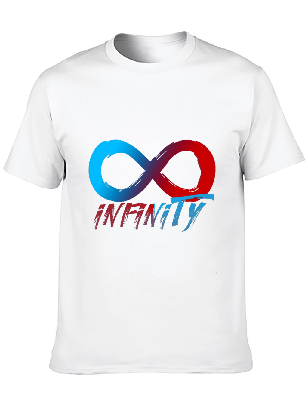 Infinity Symbol Graphic Tee - Black Casual T-Shirt