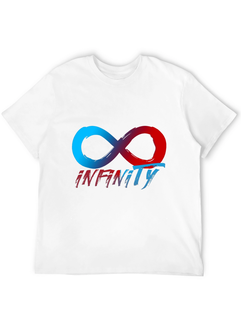 Infinity Symbol Graphic Tee - Black Casual T-Shirt