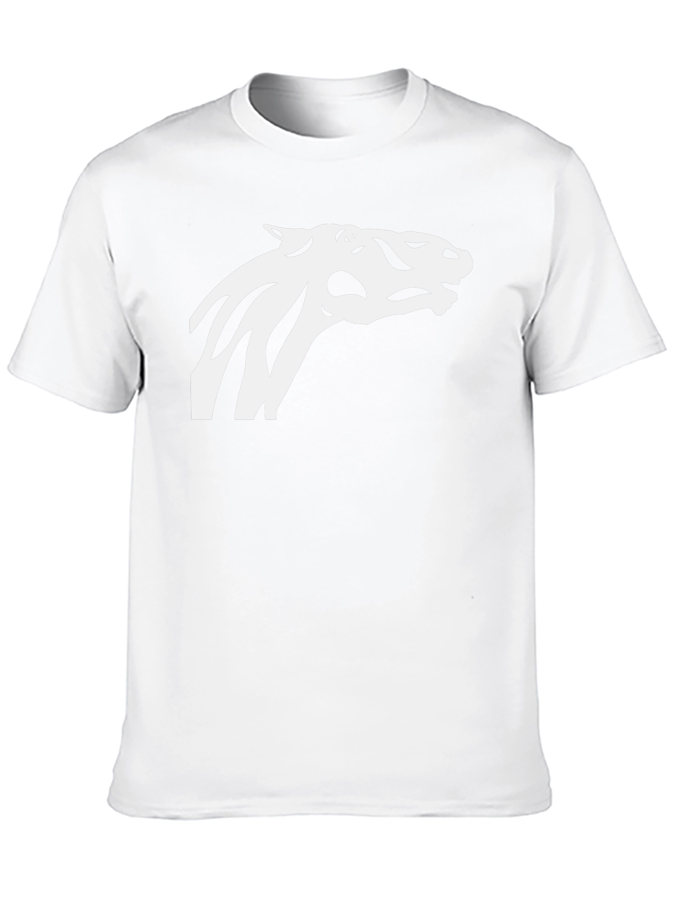 Cool Horse Silhouette Tee - Black Cotton Blend