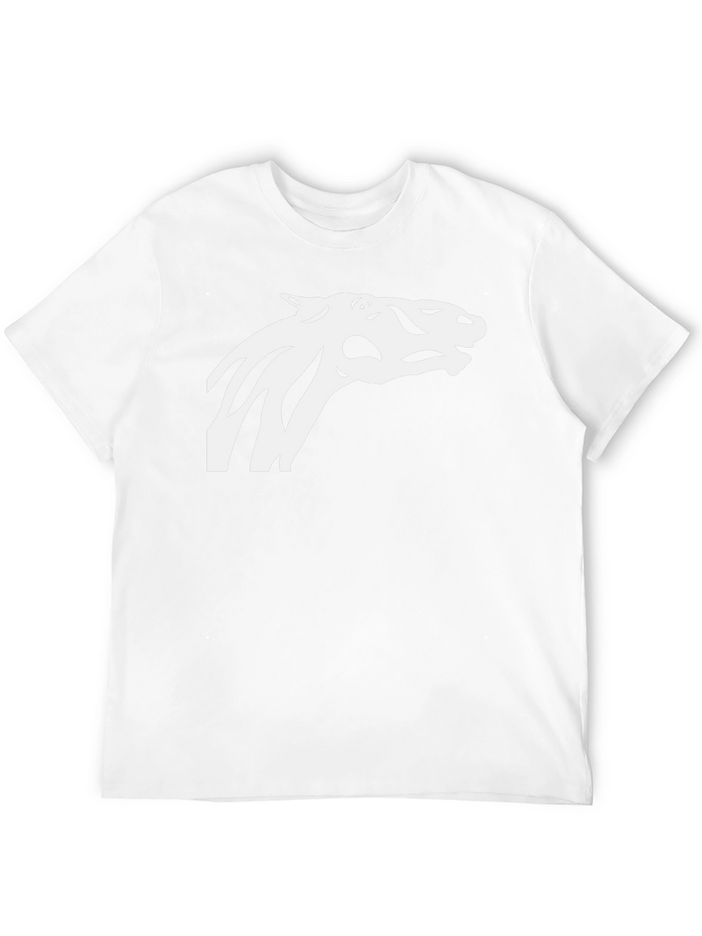 Cool Horse Silhouette Tee - Black Cotton Blend