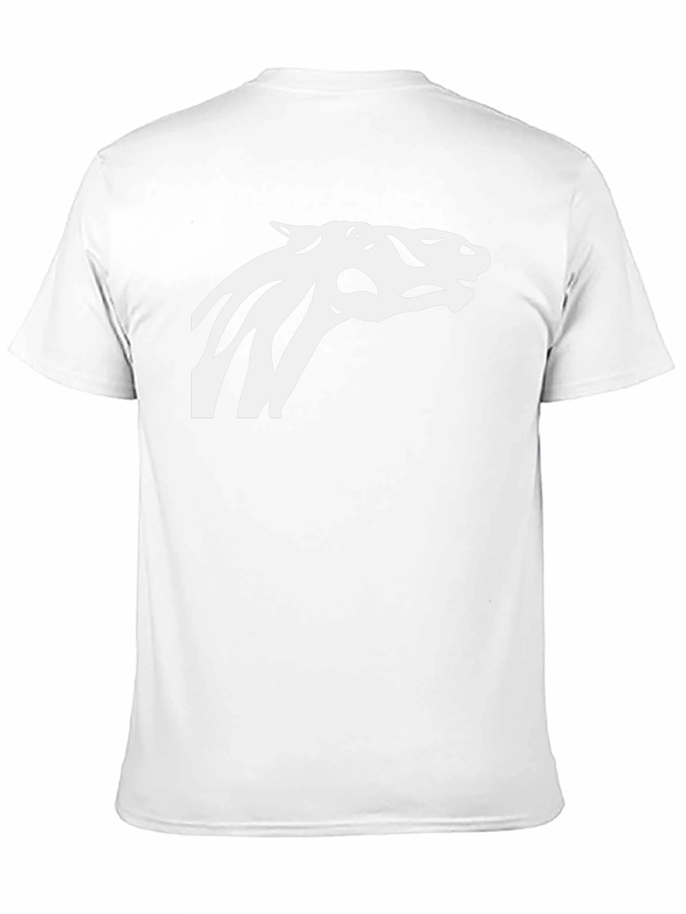 Cool Horse Silhouette Tee - Black Cotton Blend