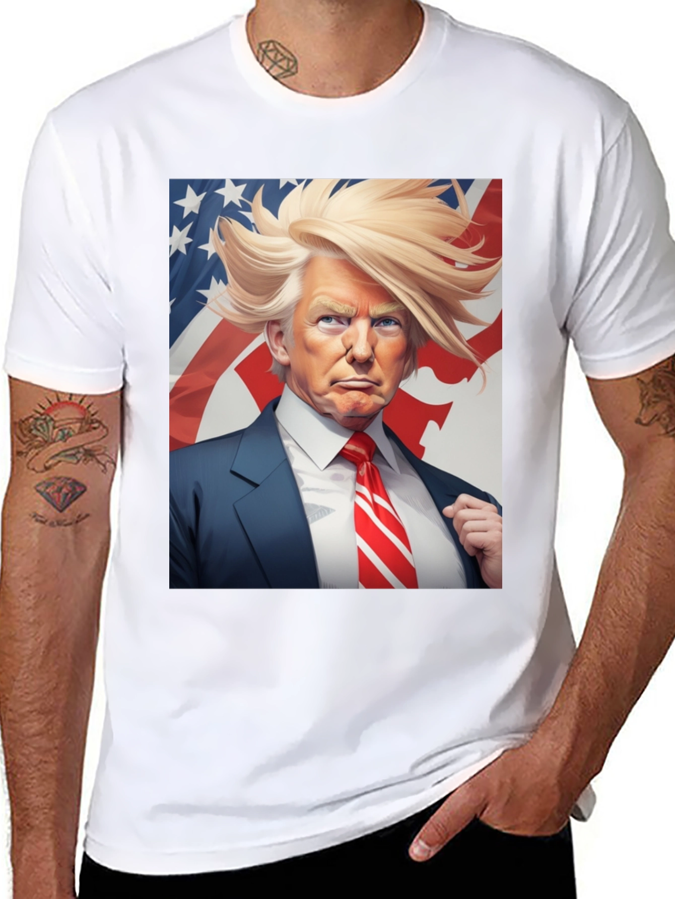 Trump T-Shirt - Patriotic Design