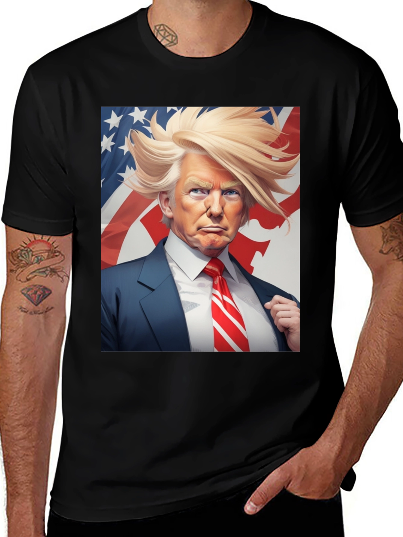 Trump T-Shirt - Patriotic Design
