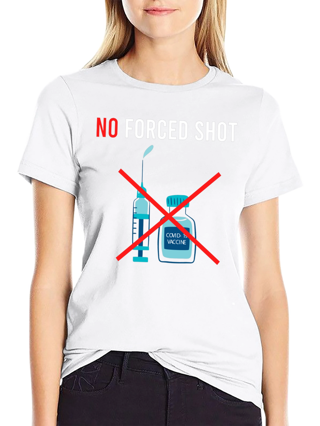 No Forced Shot Graphic T-Shirt