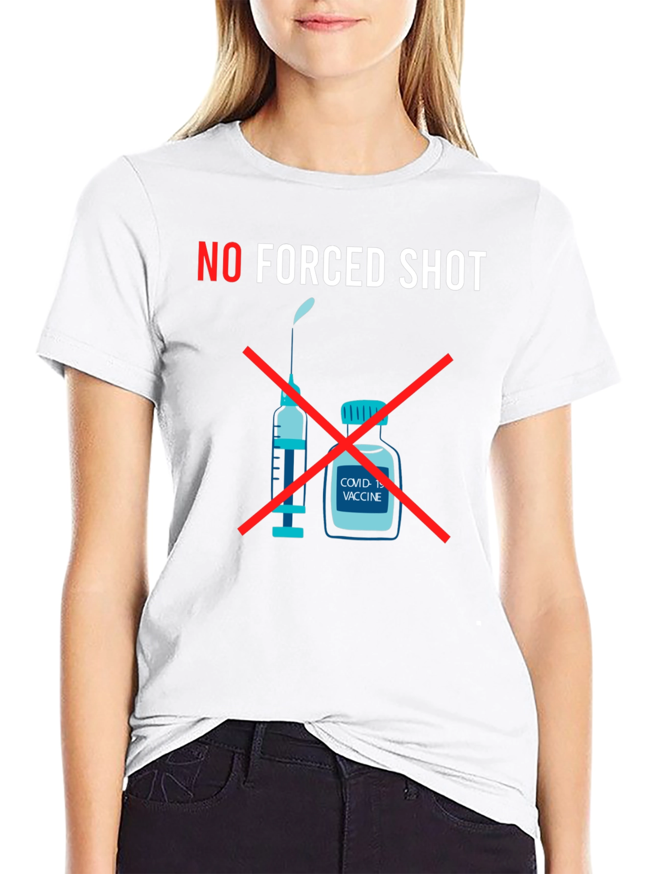No Forced Shot Graphic T-Shirt