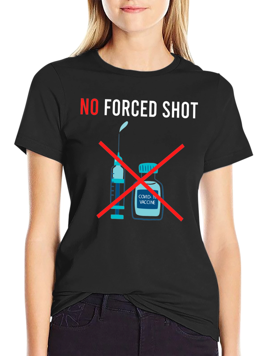 No Forced Shot Graphic T-Shirt