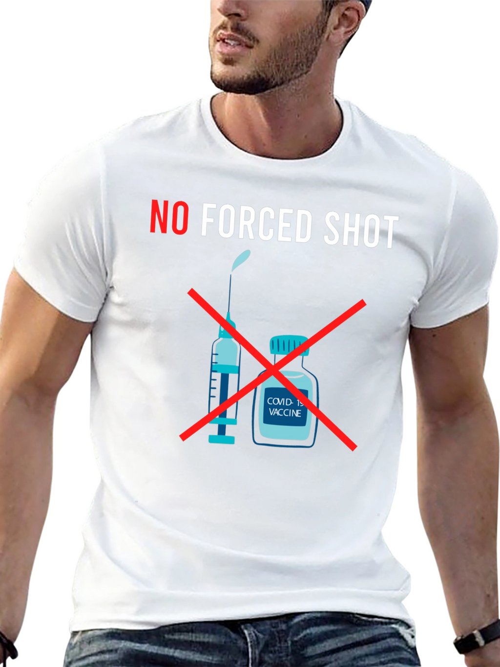 No Forced Shot Graphic T-Shirt
