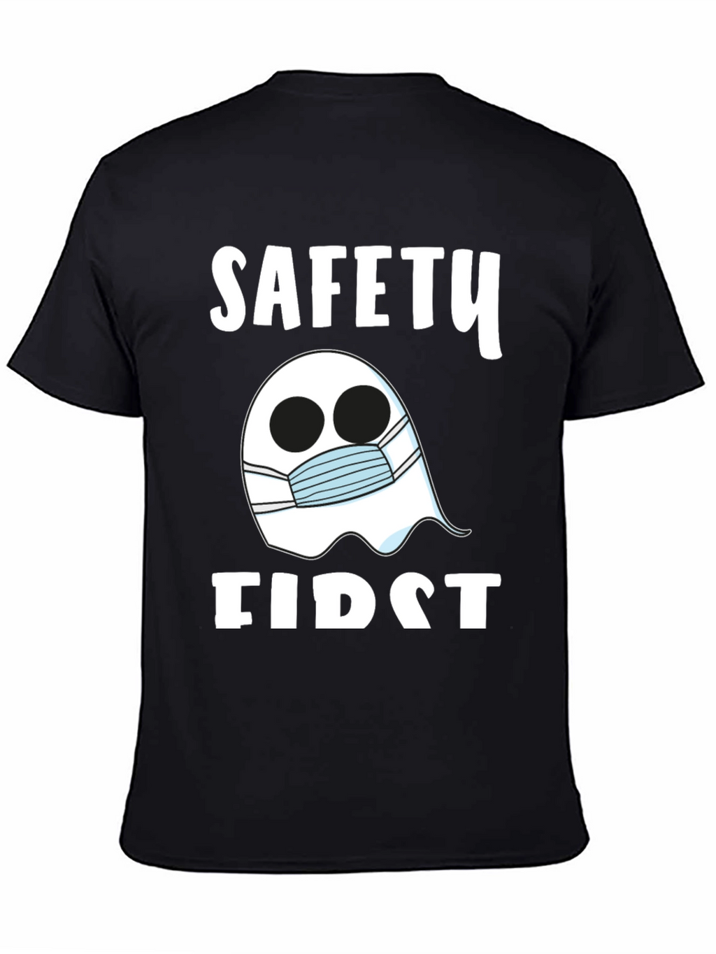 Safety First Ghost Mask T-Shirt - Halloween Costume
