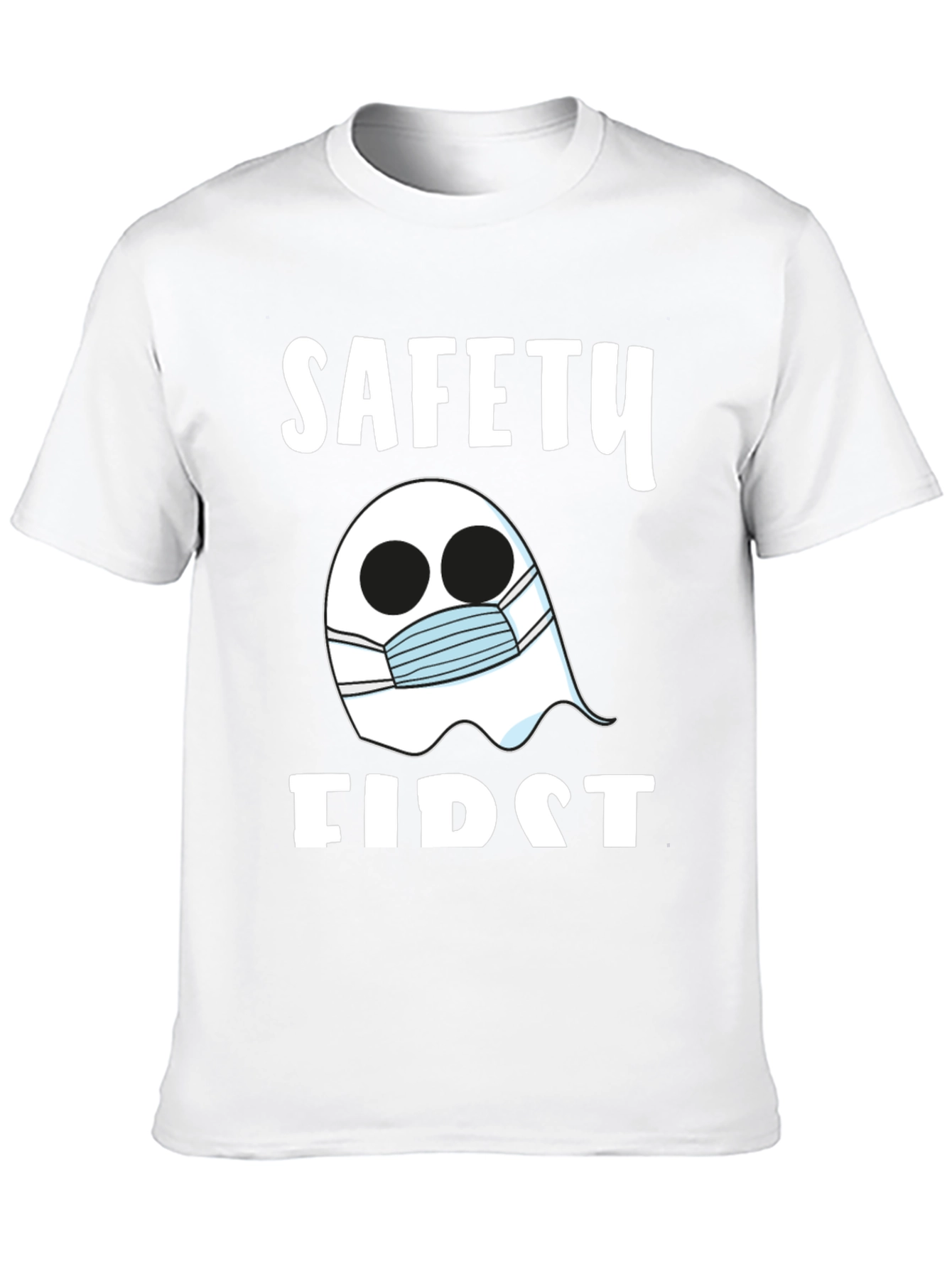 Safety First Ghost Mask T-Shirt - Halloween Costume
